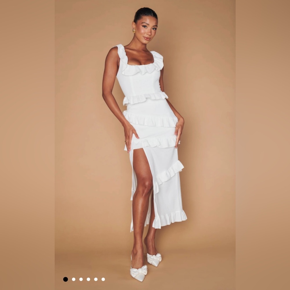 Show Me Your Mumu Greta Dress White Stretch Size XS